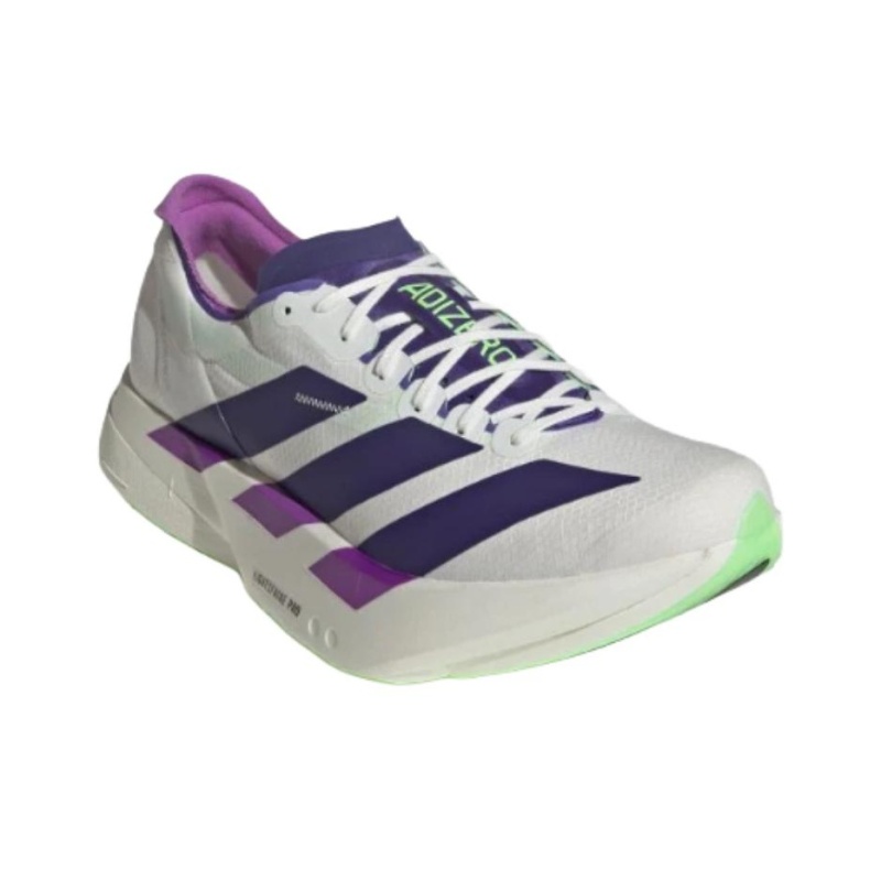Adidas Adizero Adios Pro 4 'Core White / Collegiate Purple / Lime Burst' Мужские