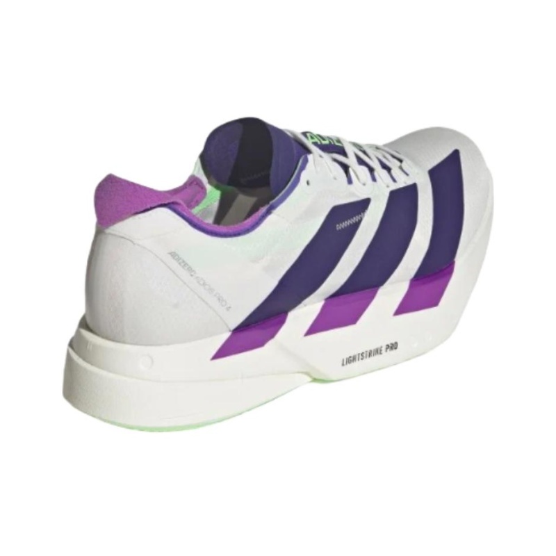 Adidas Adizero Adios Pro 4 'Core White / Collegiate Purple / Lime Burst' Мужские