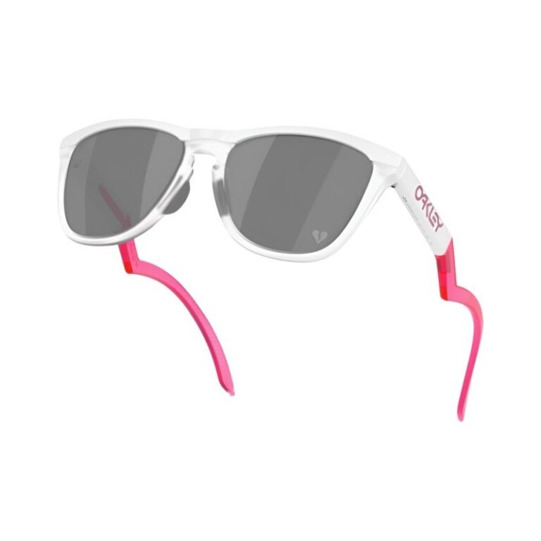Oakley Frogskins 'Clear Neon Pink Prizm Grey'