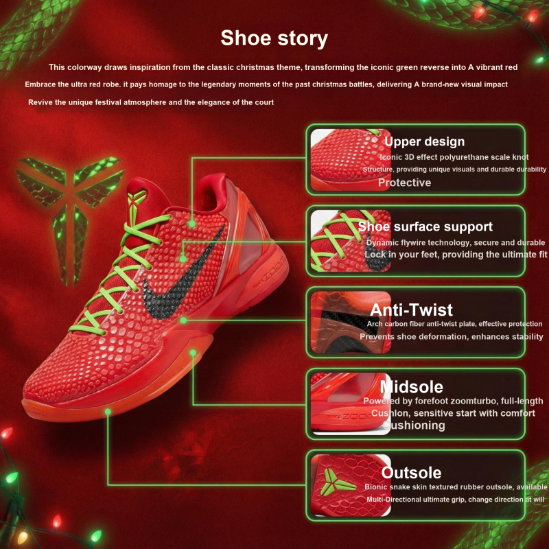 Nike Kobe 6 Protro 'Reverse Grinch' Мужские