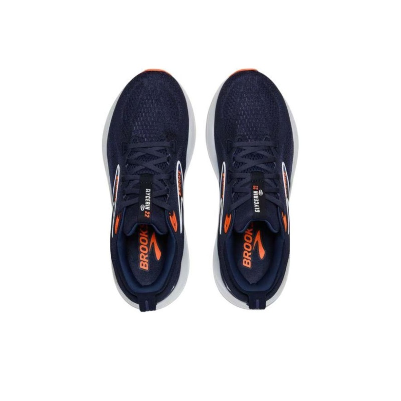 Brooks Glycerin 22 'Peacoat Blue Ribbon Orange' Мужские