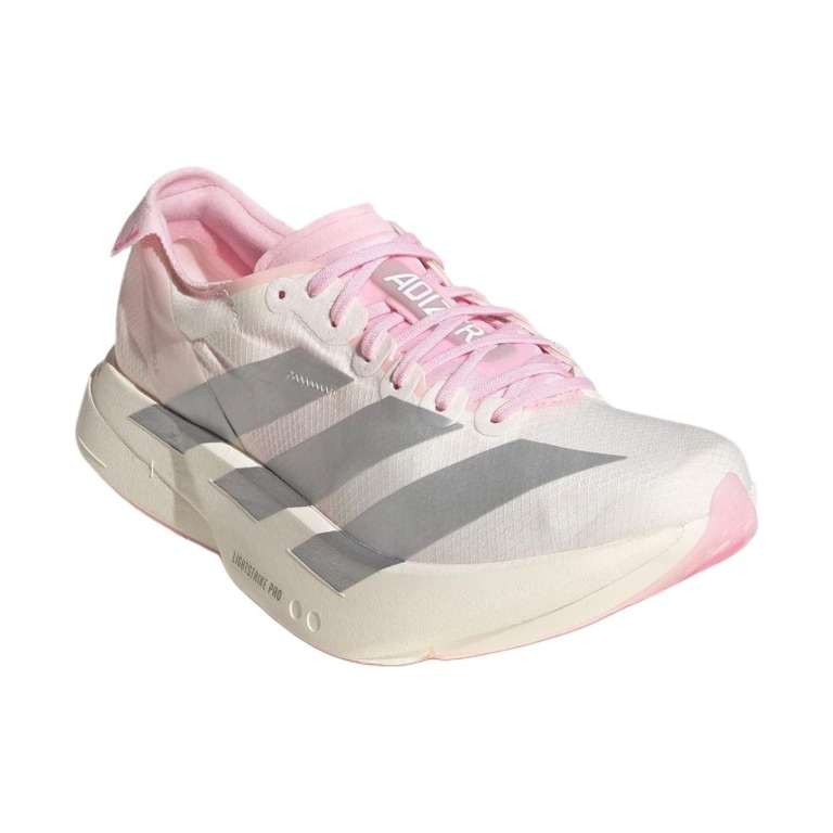 Adidas Adizero Adios Pro 4 'Core White / Silver Metallic / Clear Pink' Женские