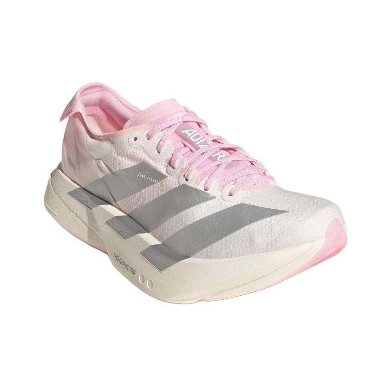 Adidas Adizero Adios Pro 4 'Core White / Silver Metallic / Clear Pink' Женские