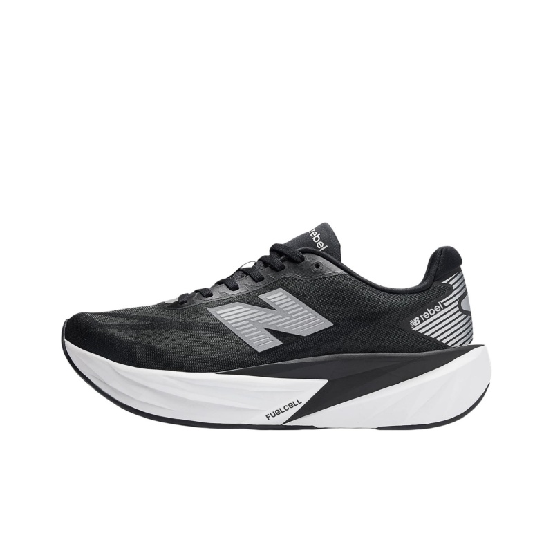 Black / White / Silver Metallic