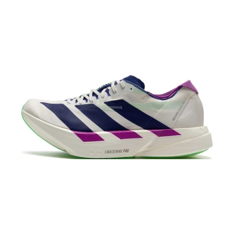 Adidas Adizero Adios Pro 4 'Core White / Collegiate Purple / Lime Burst' Мужские