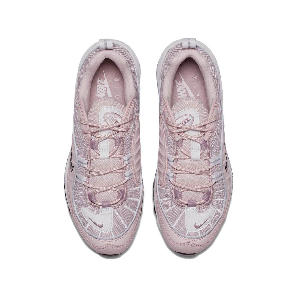 Nike Air Max 98 'Black / Smoke Grey / Sunset Pulse / Metallic Silver' Женские