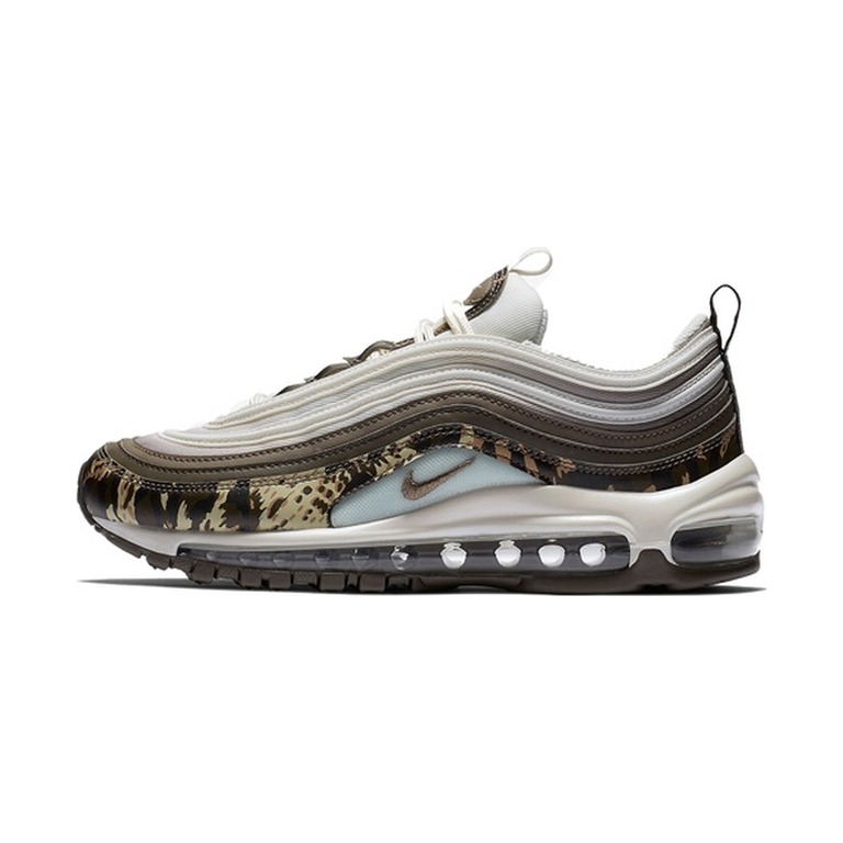 Nike Air Max 97 'Black / Metallic Silver / Golden Beige / Safety Orange' Женские