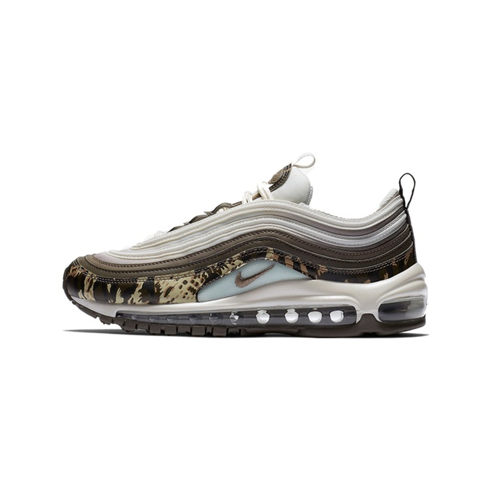 Nike Air Max 97 'Black / Metallic Silver / Golden Beige / Safety Orange' Женские