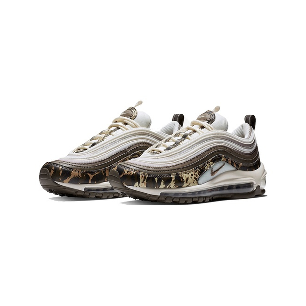 Nike Air Max 97 'Black / Metallic Silver / Golden Beige / Safety Orange' Женские