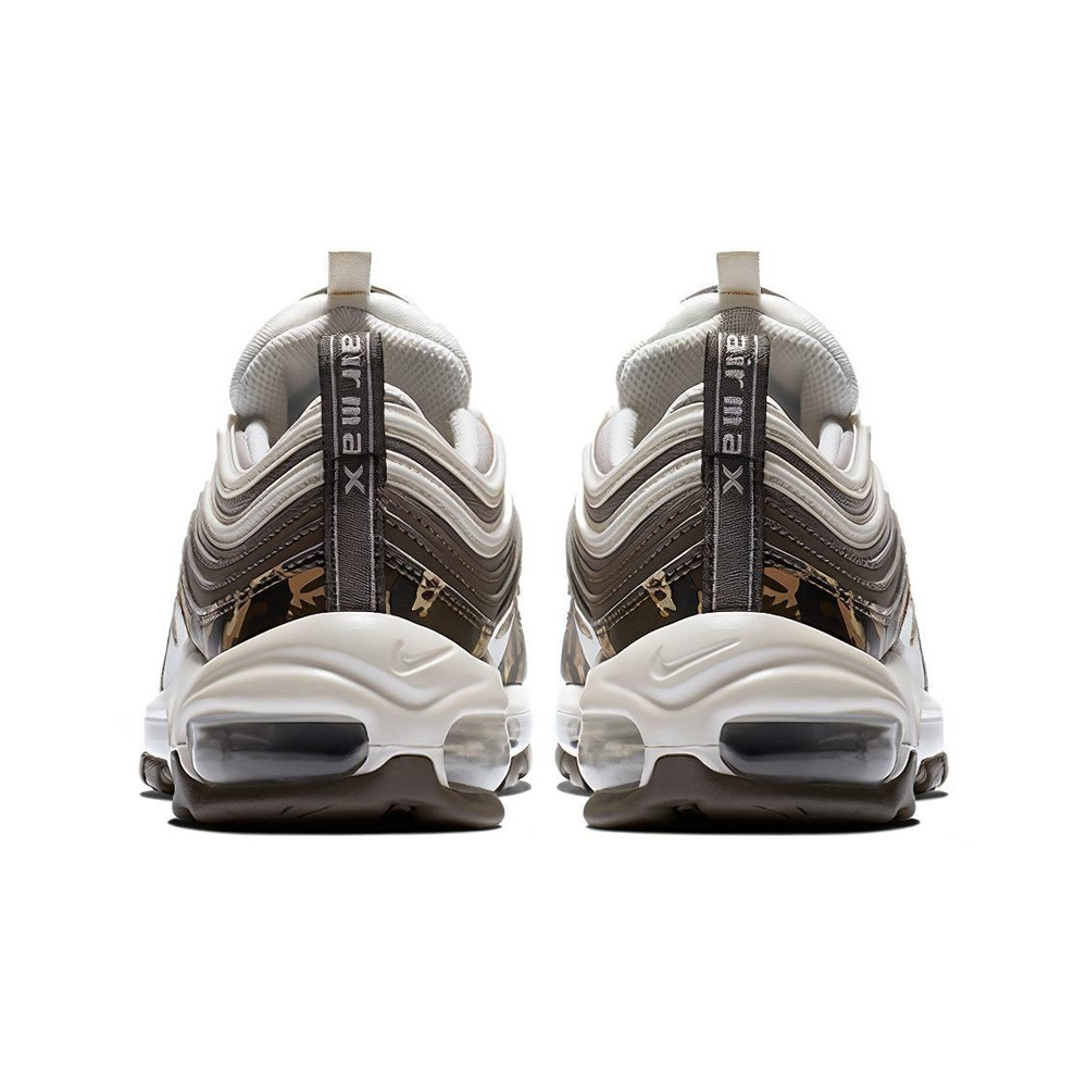 Nike Air Max 97 'Black / Metallic Silver / Golden Beige / Safety Orange' Женские