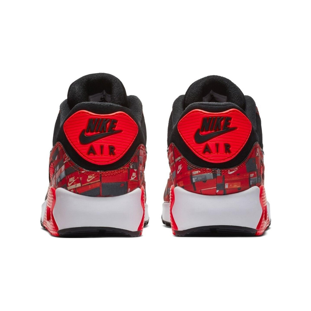 Nike Air Max 90 'Black / Hyper Crimson / White / Chrome' Мужские