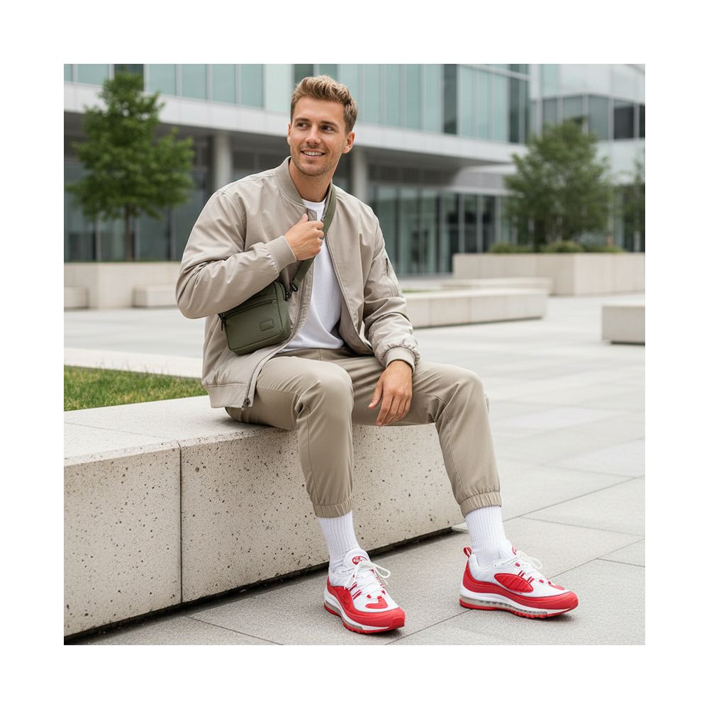 Nike Air Max 98 'University Red / White' Мужские