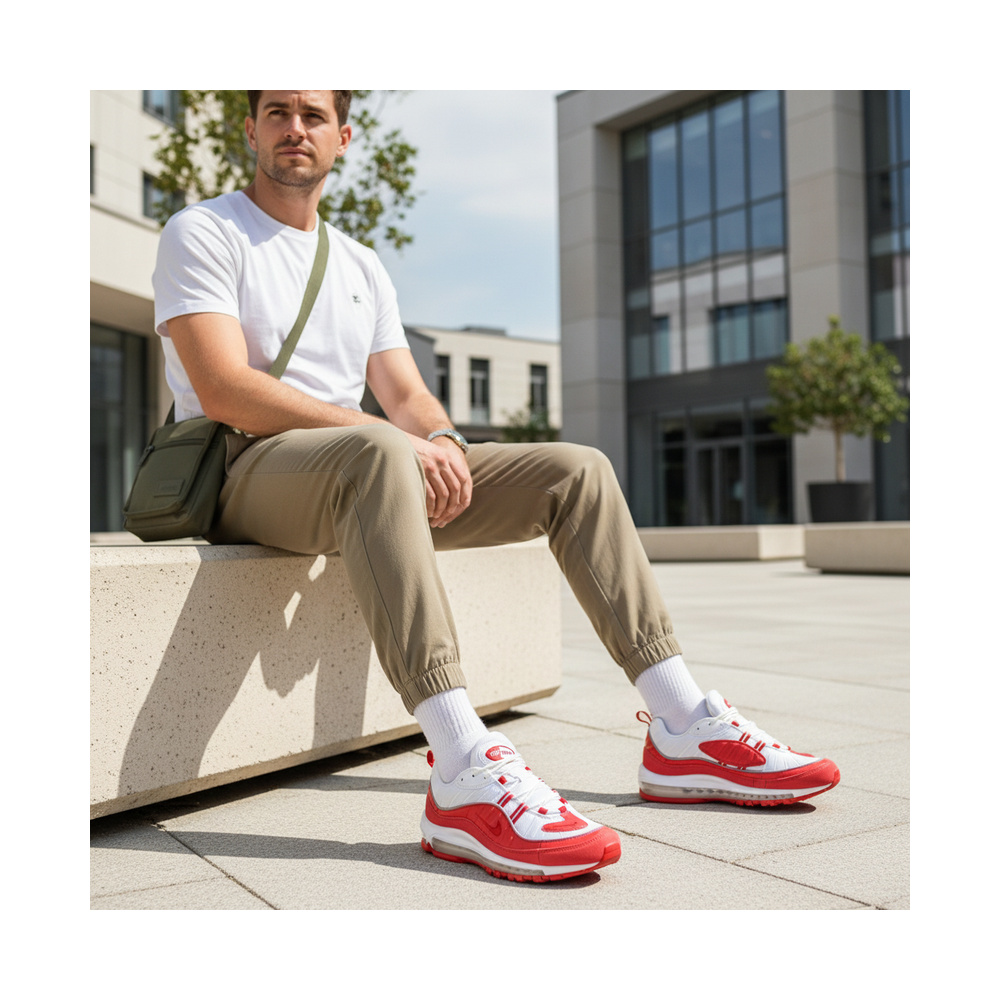 Nike Air Max 98 'University Red / White' Мужские