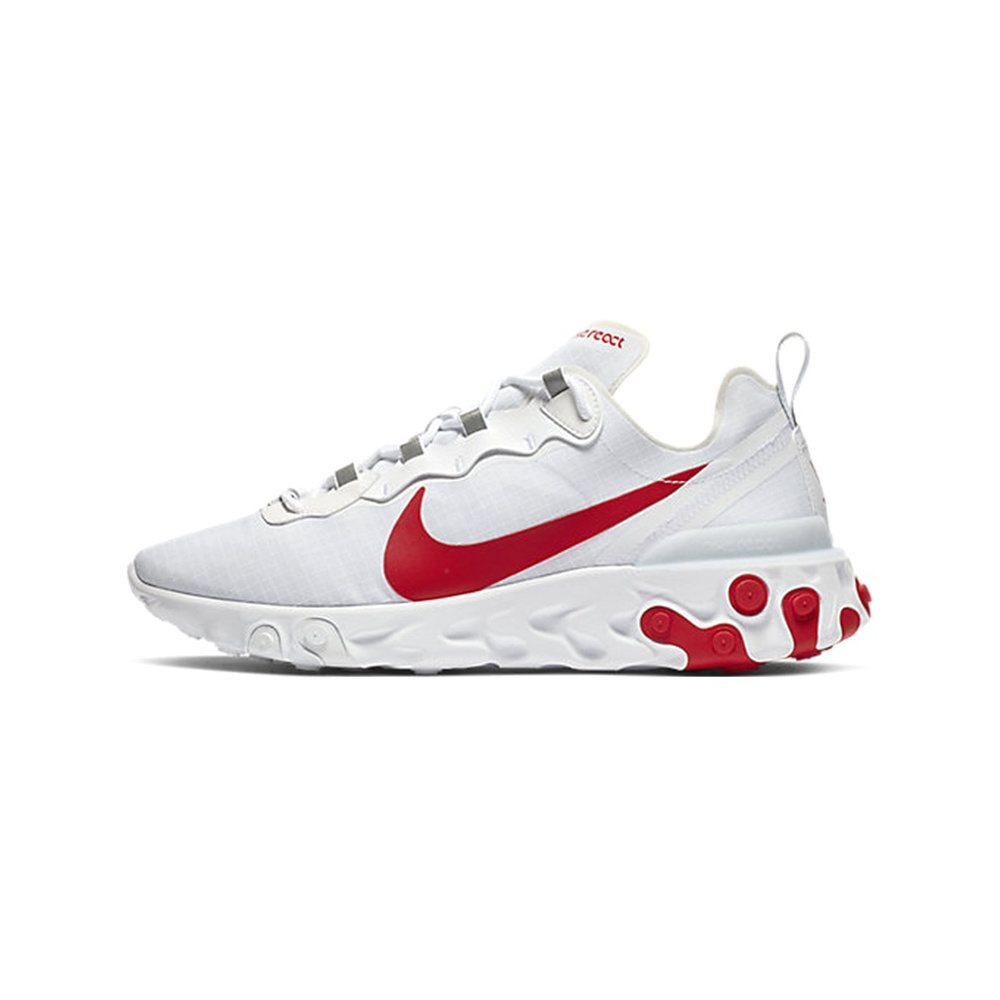 Nike React Element 55 'White / University Red' Мужские