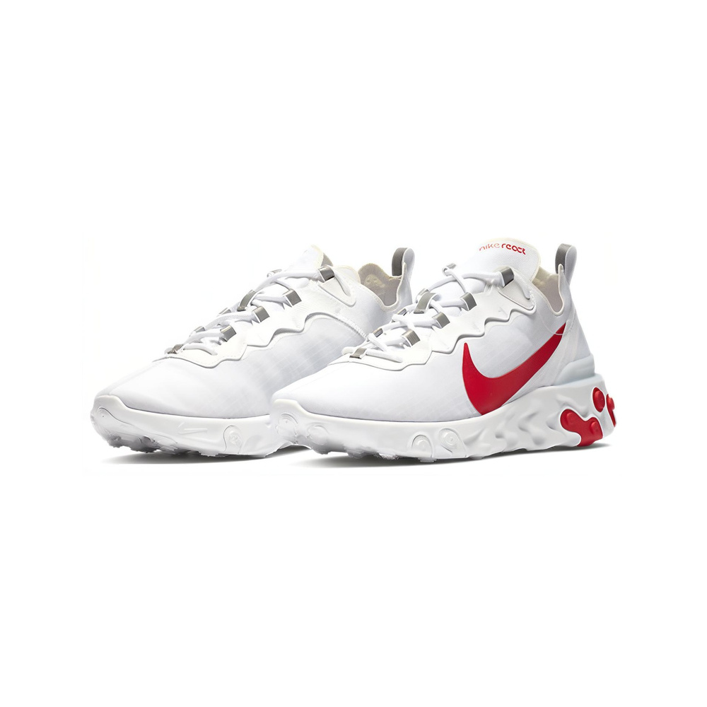 Nike React Element 55 'White / University Red' Мужские