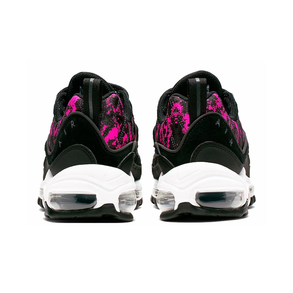 Nike Air Max 98 'Black / Metallic Dark Grey / Metallic Silver / Black' Женские