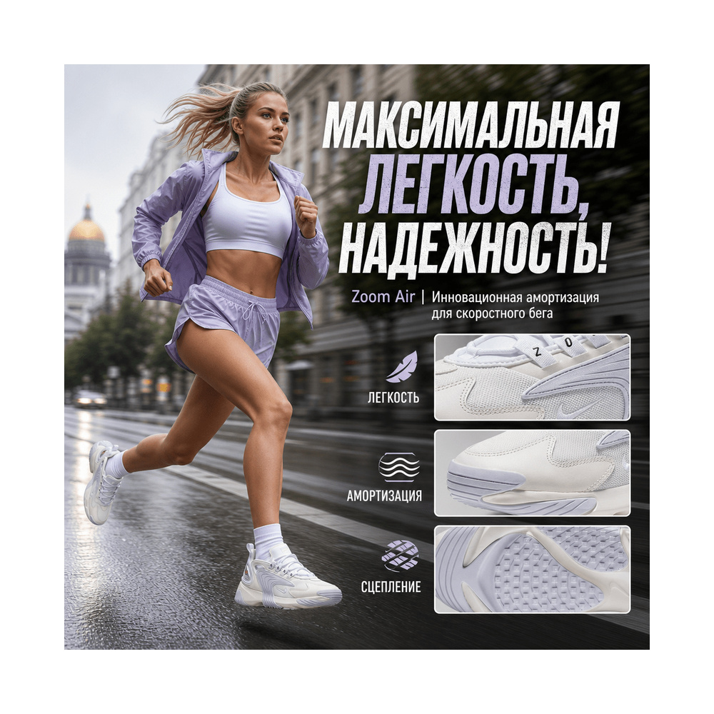 Nike Zoom 2k 'White / Midnight Navy' Мужские