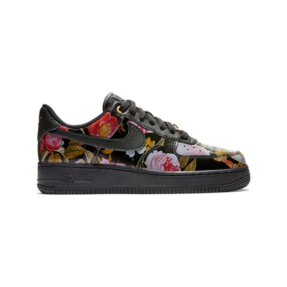 Nike Air Force 1 'Black / Light Crimson / Topaz Gold / Bright Crimson' Женские