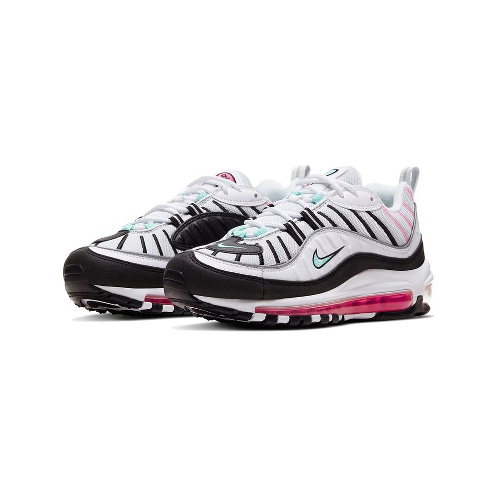 Nike Air Max 98 'Pure Platinum Black Pink' Женские
