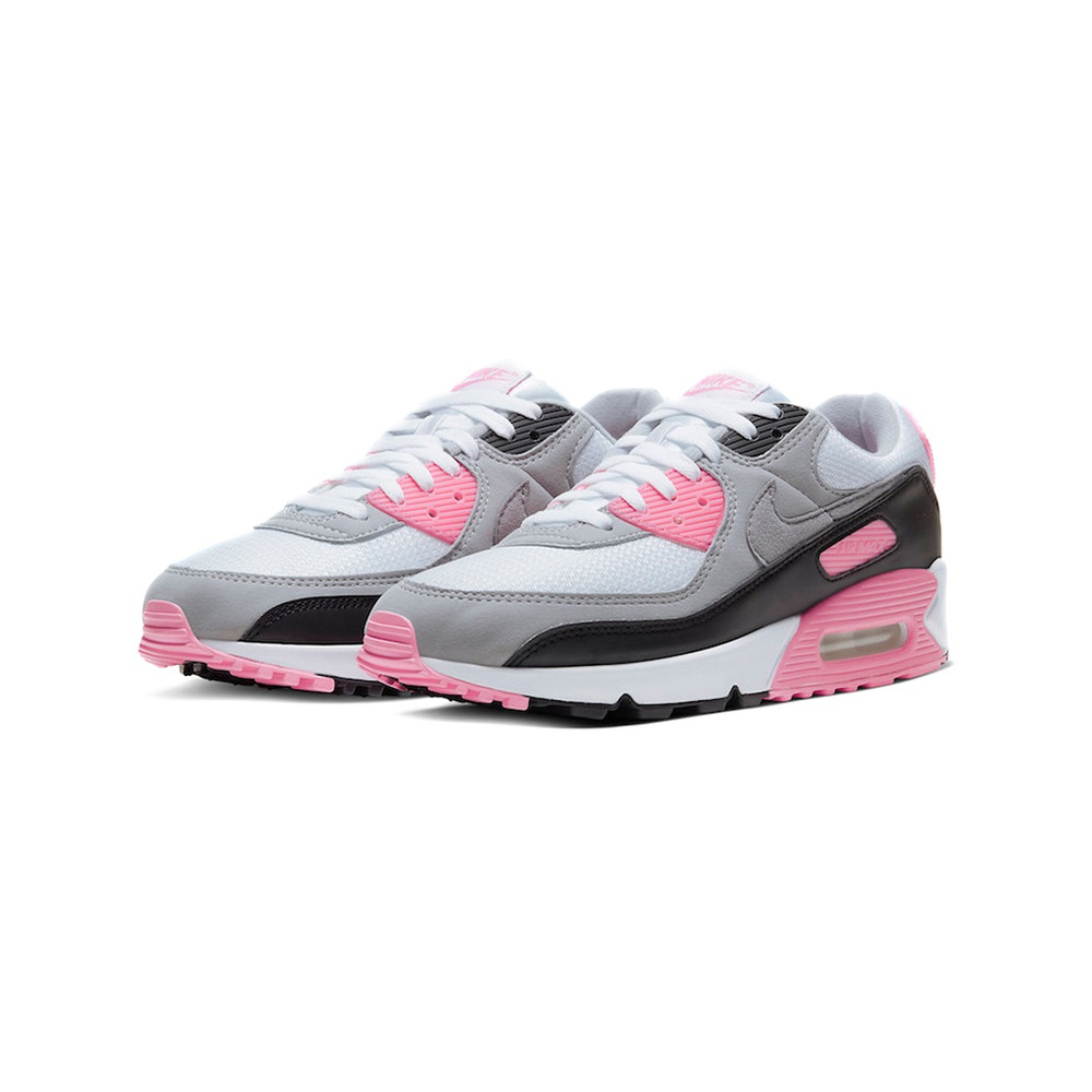 Nike Air Max 90 'White / Black / Metallic Silver' Женские