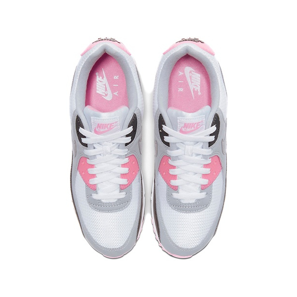 Nike Air Max 90 'White / Black / Metallic Silver' Женские