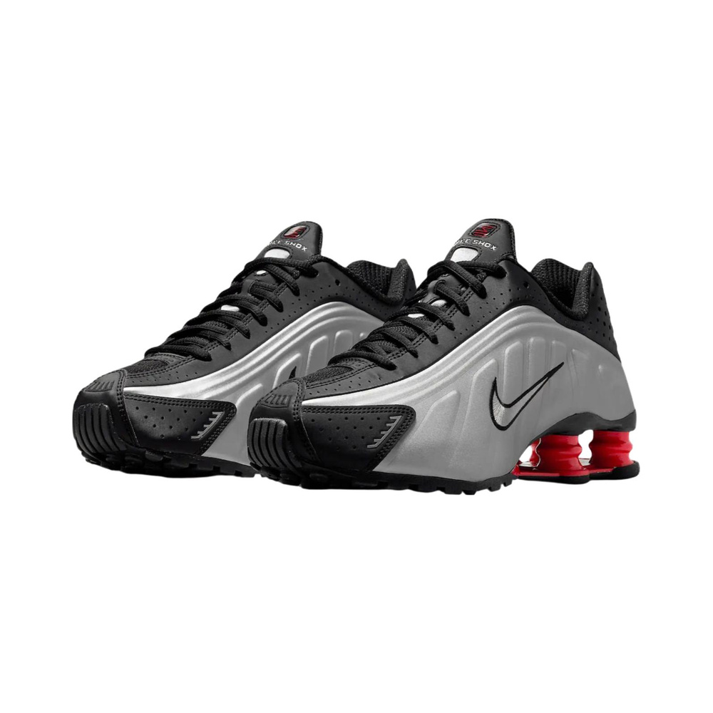 Nike Shox R4 'Black / Light Crimson / Metallic Silver' Женские