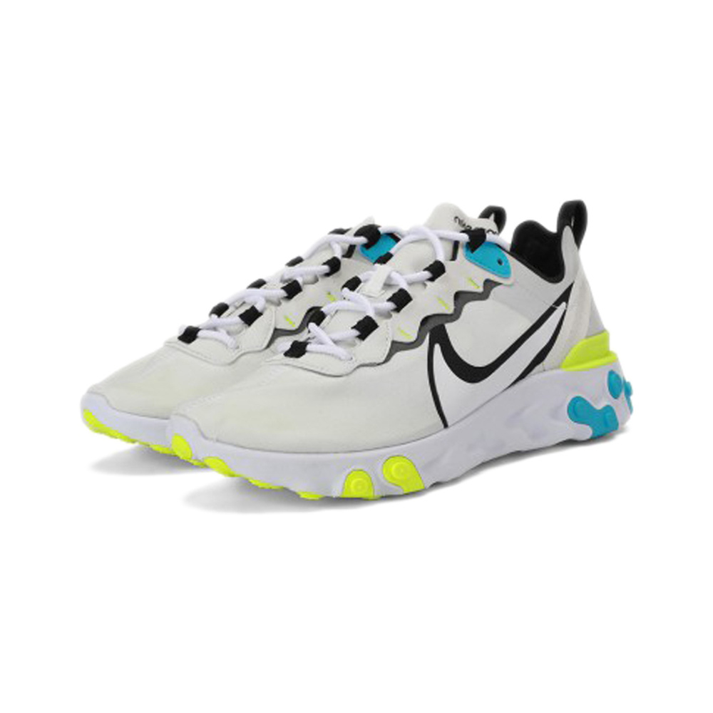 Nike React Element 55 'Barely Green / Volt Tint / Sapphire / Black Spruce' Мужские