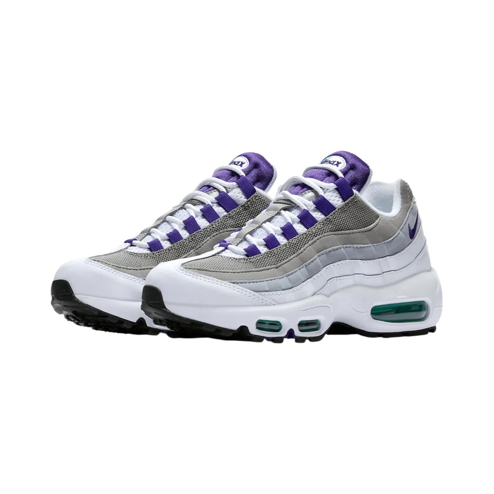 Nike Air Max 95 'White / Emerald Green / Wolf Grey / Court Purple' Женские