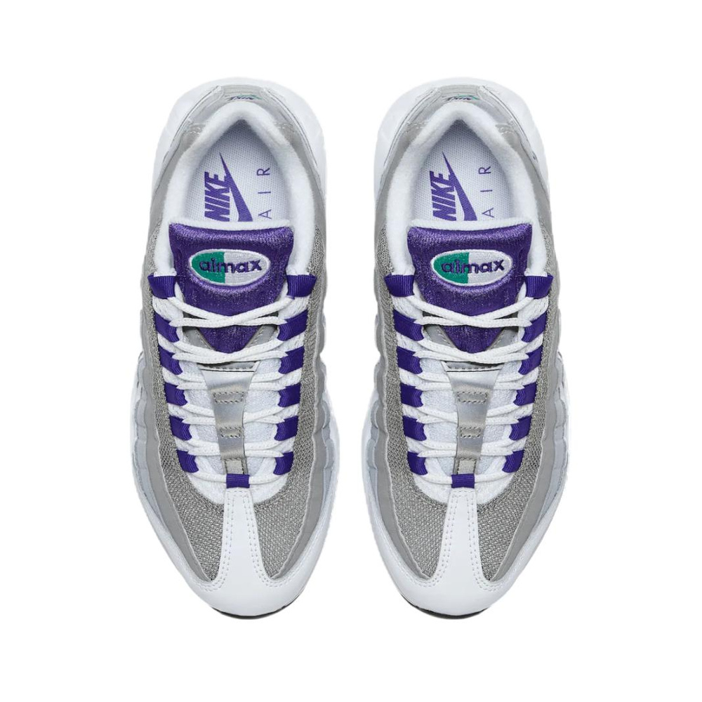 Nike Air Max 95 'White / Emerald Green / Wolf Grey / Court Purple' Женские