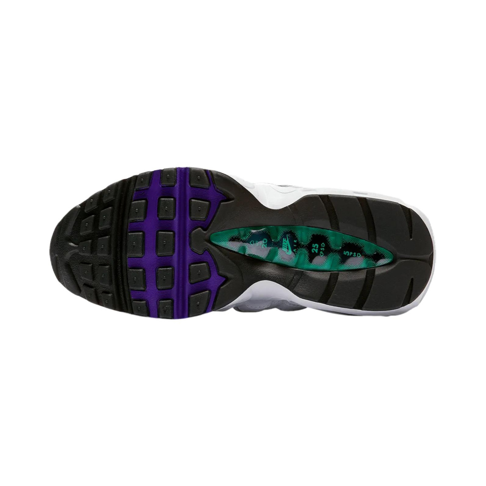 Nike Air Max 95 'White / Emerald Green / Wolf Grey / Court Purple' Женские