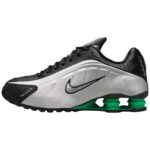Metallic Silver / Black / Green Shock