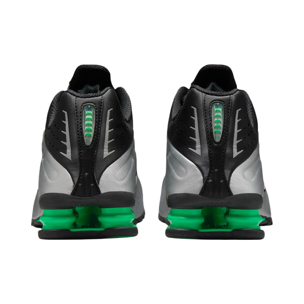 Nike Shox R4 'Metallic Silver / Black / Green Shock' Мужские
