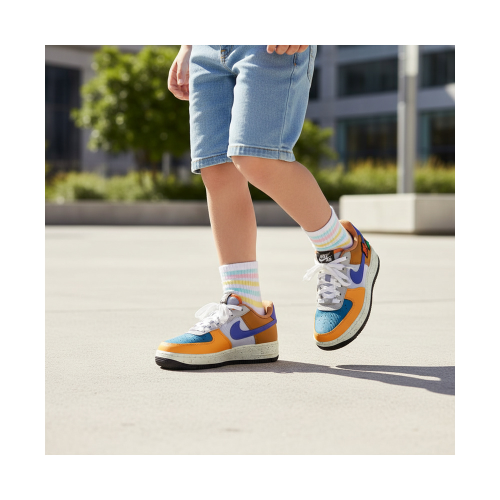 Nike Air Force 1 'Yellow Pulse / Hydrangeas / Emerald Rise / Pink Foam' Мужские