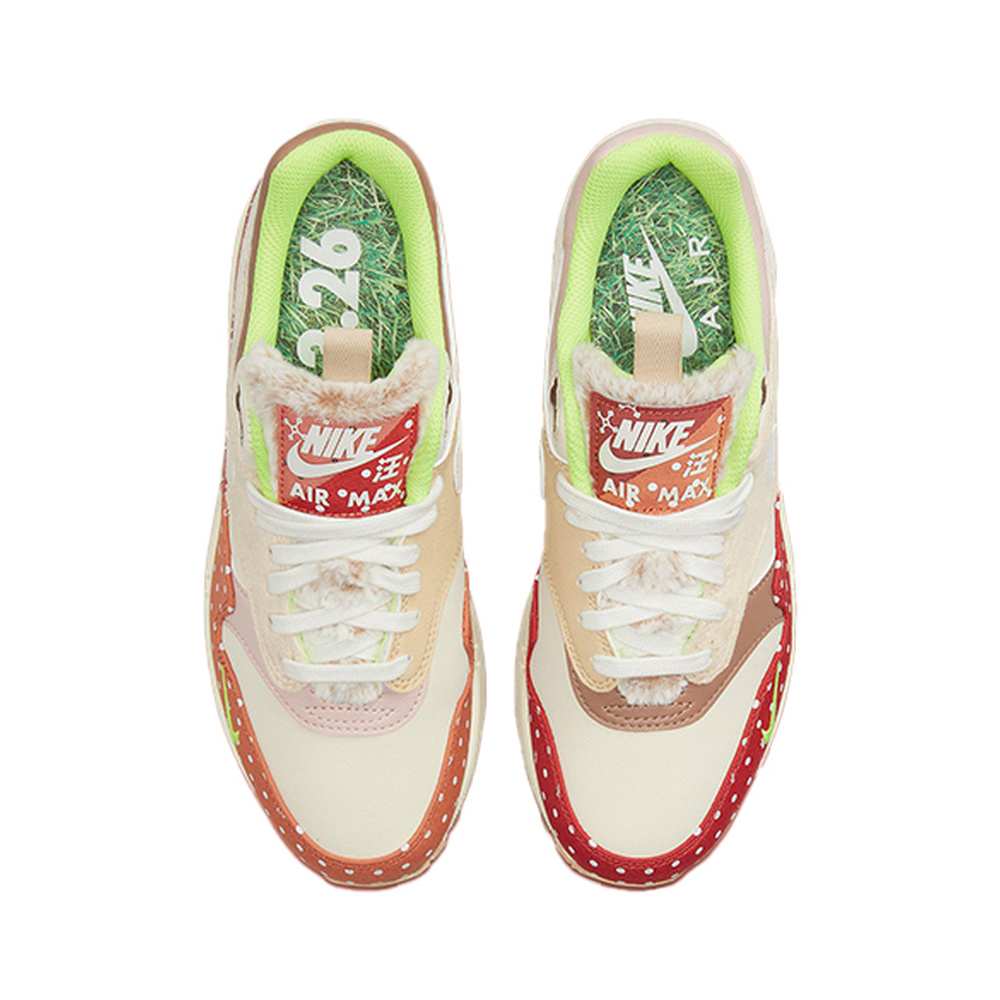 Nike Air Max 1 'Team Crimson / Black / Summit White' Женские