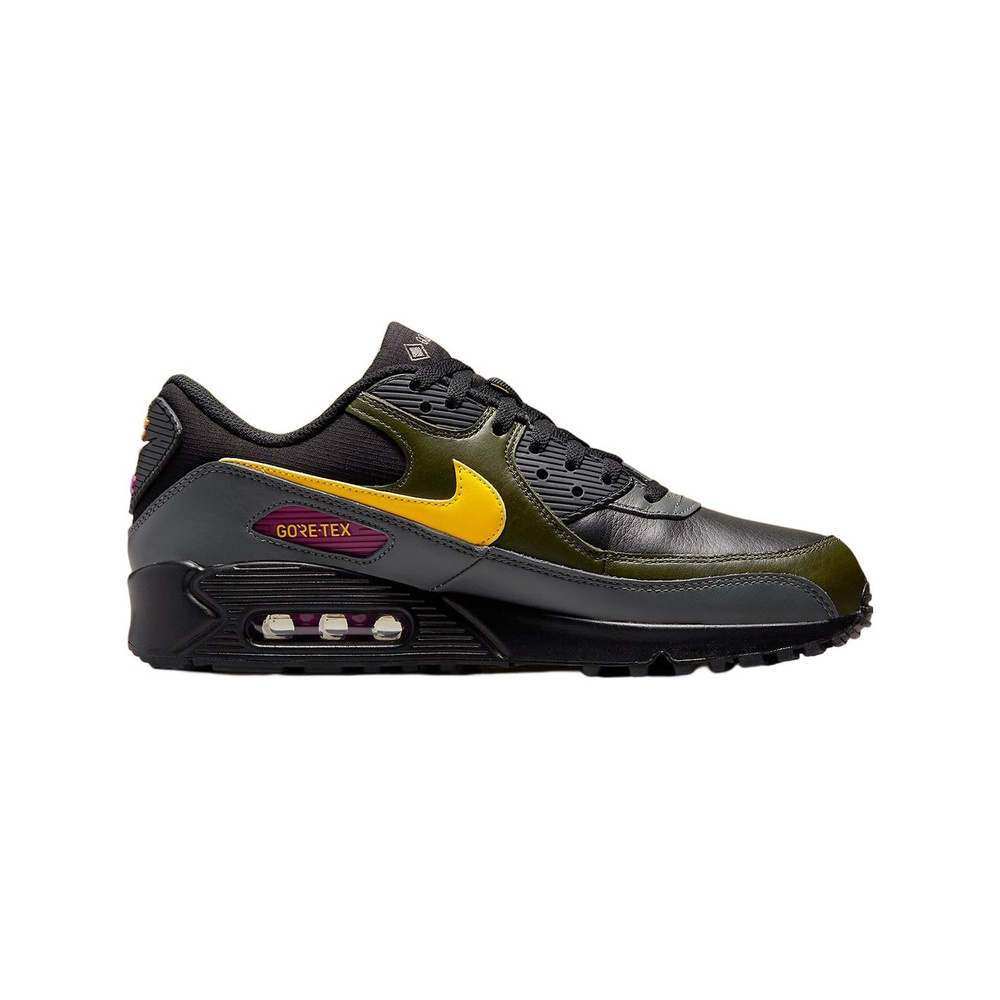 Nike Air Max 90 'Black / Off Noir / Gum Light Brown / Metallic Gold' Мужские