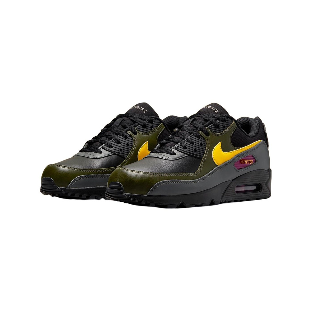 Nike Air Max 90 'Black / Off Noir / Gum Light Brown / Metallic Gold' Мужские
