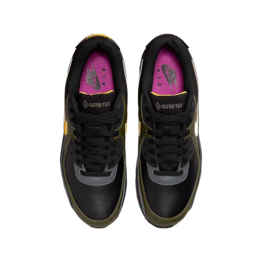 Nike Air Max 90 'Black / Off Noir / Gum Light Brown / Metallic Gold' Мужские