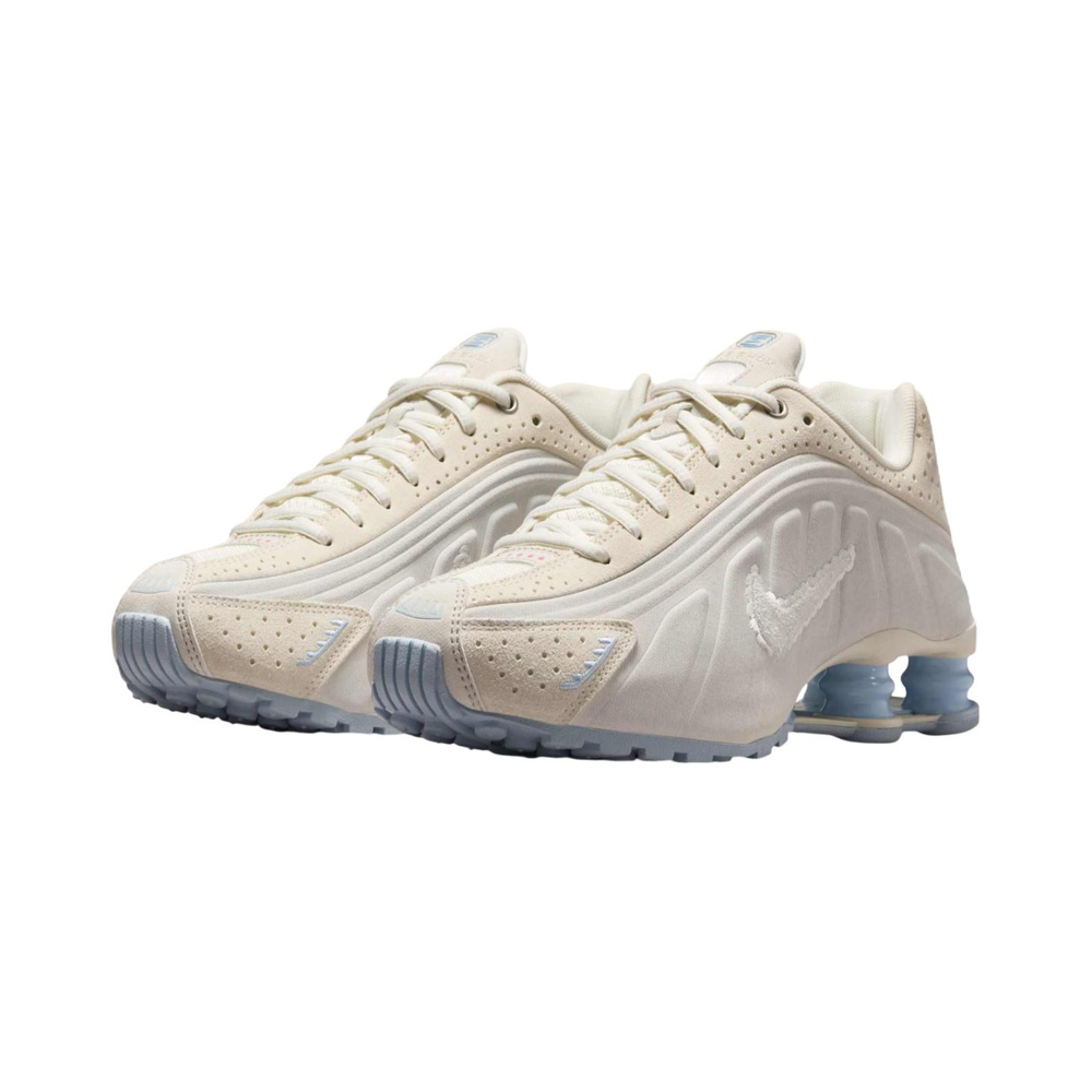 Nike Shox R4 'Black / Iron Grey / Metallic Silver / University Blue' Женские