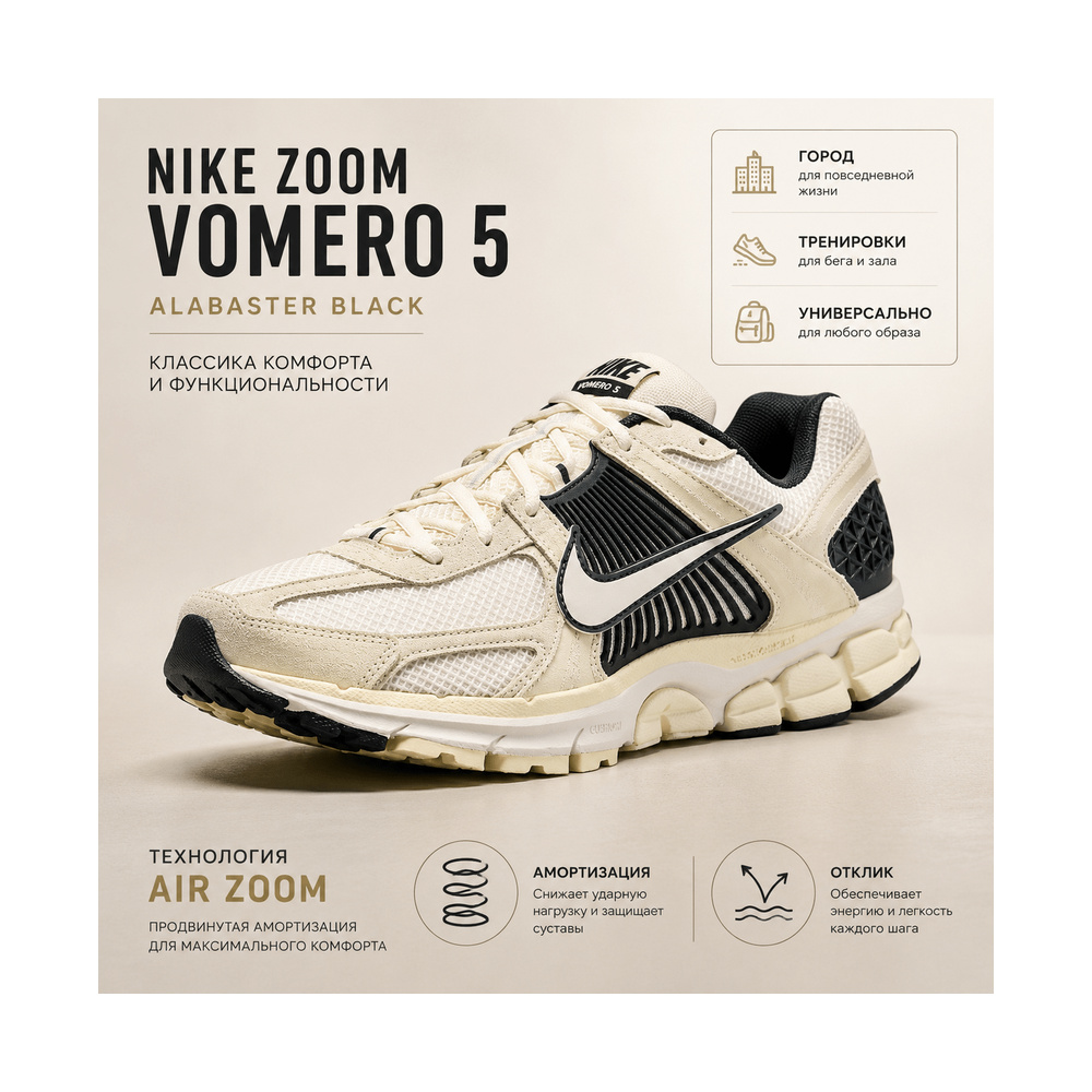 Nike Zoom Vomero 5 'Parachute Beige' Мужские