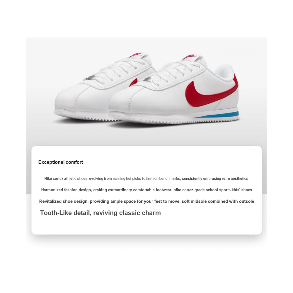 Nike Cortez 'White Varsity Red Blue' Унисекс