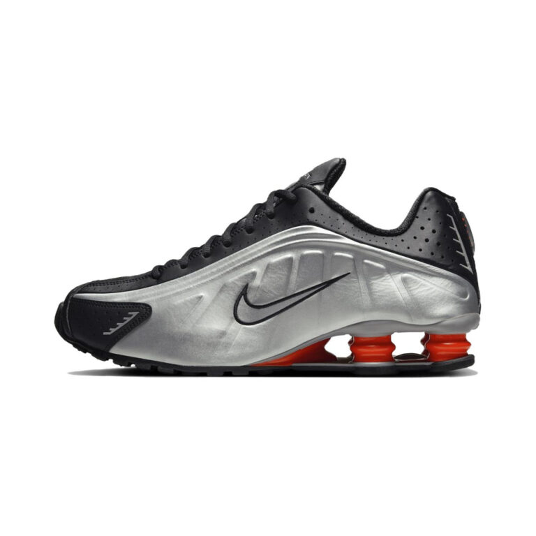 Nike Shox R4 'Metallic Silver / Black / Picante Red' Мужские