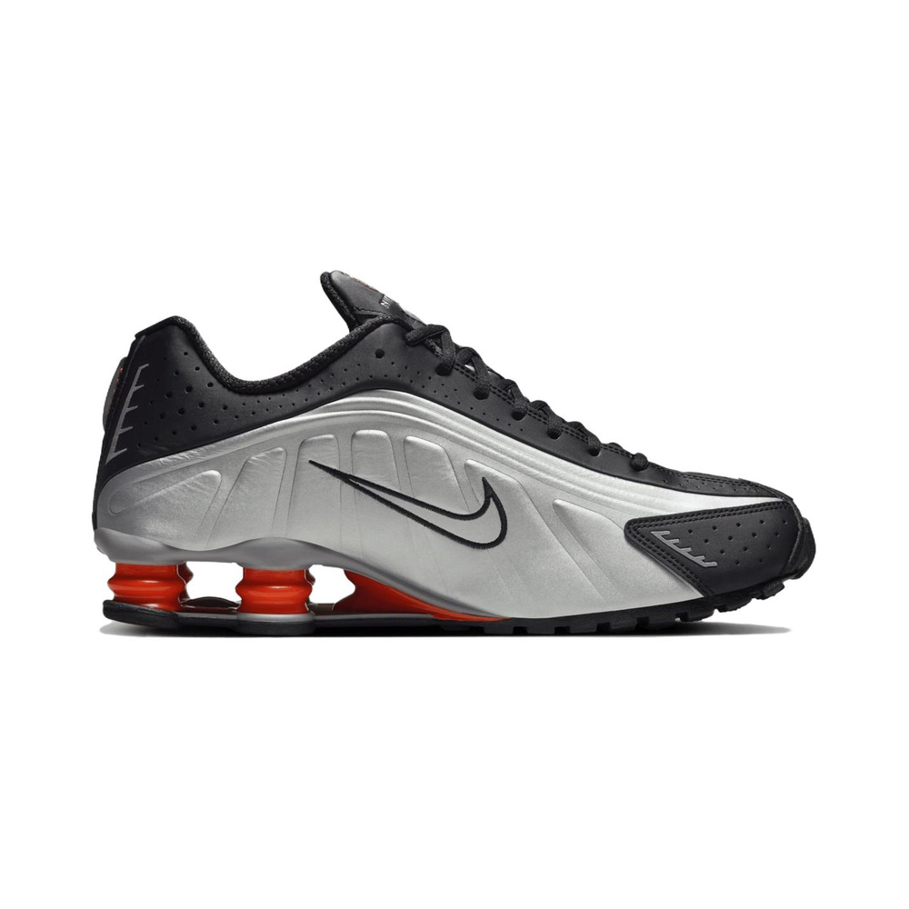 Nike Shox R4 'Metallic Silver / Black / Picante Red' Мужские