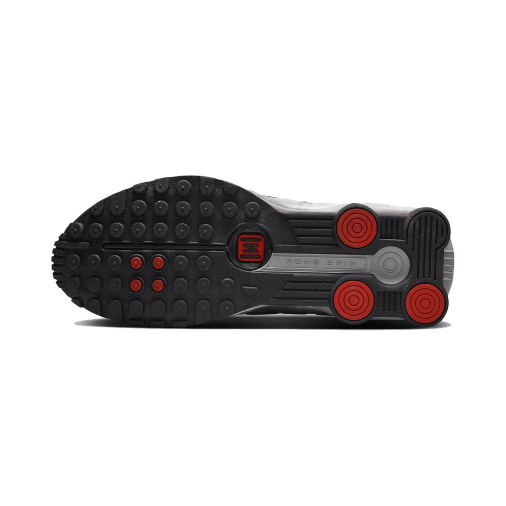Nike Shox R4 'Metallic Silver / Black / Picante Red' Мужские