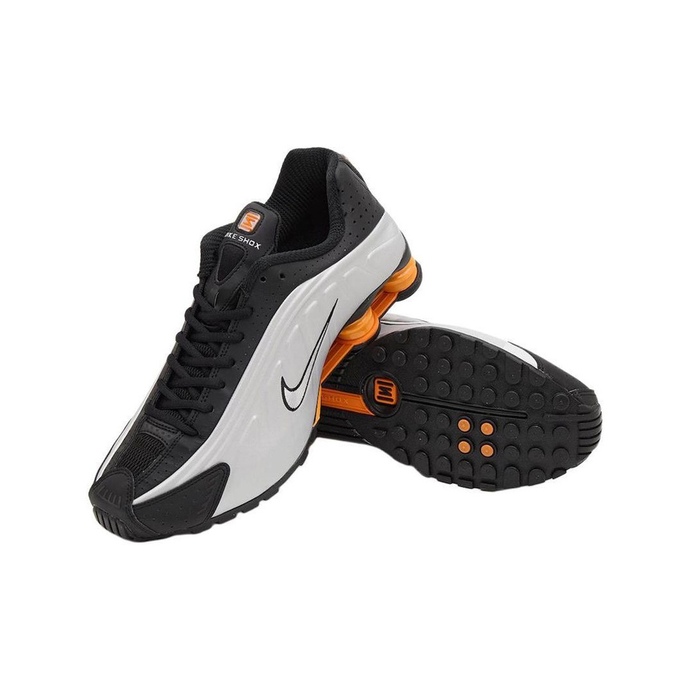 Nike Shox R4 'Black / White / Metallic Silver' Мужские