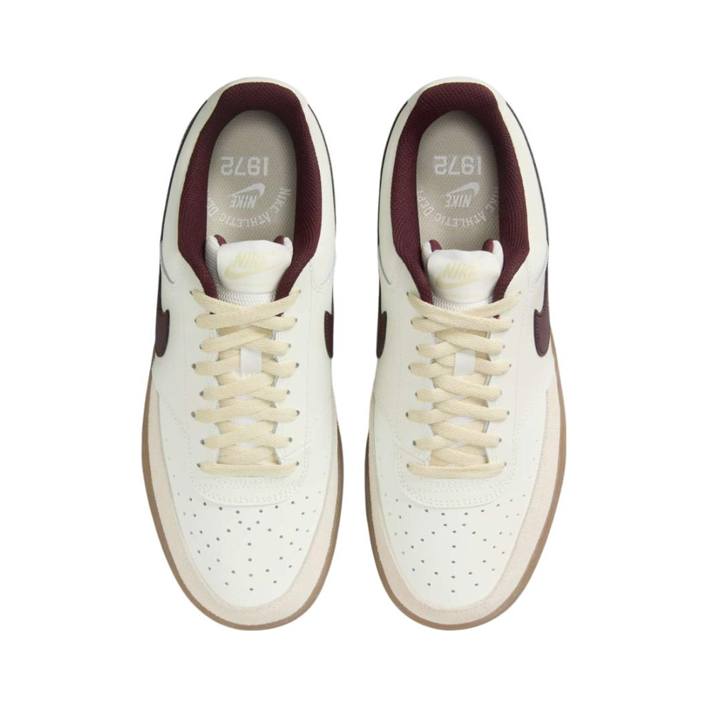 Nike Court Vision 'Sail / Light Khaki / Gum Dark Brown / Burgundy Crush' Мужские