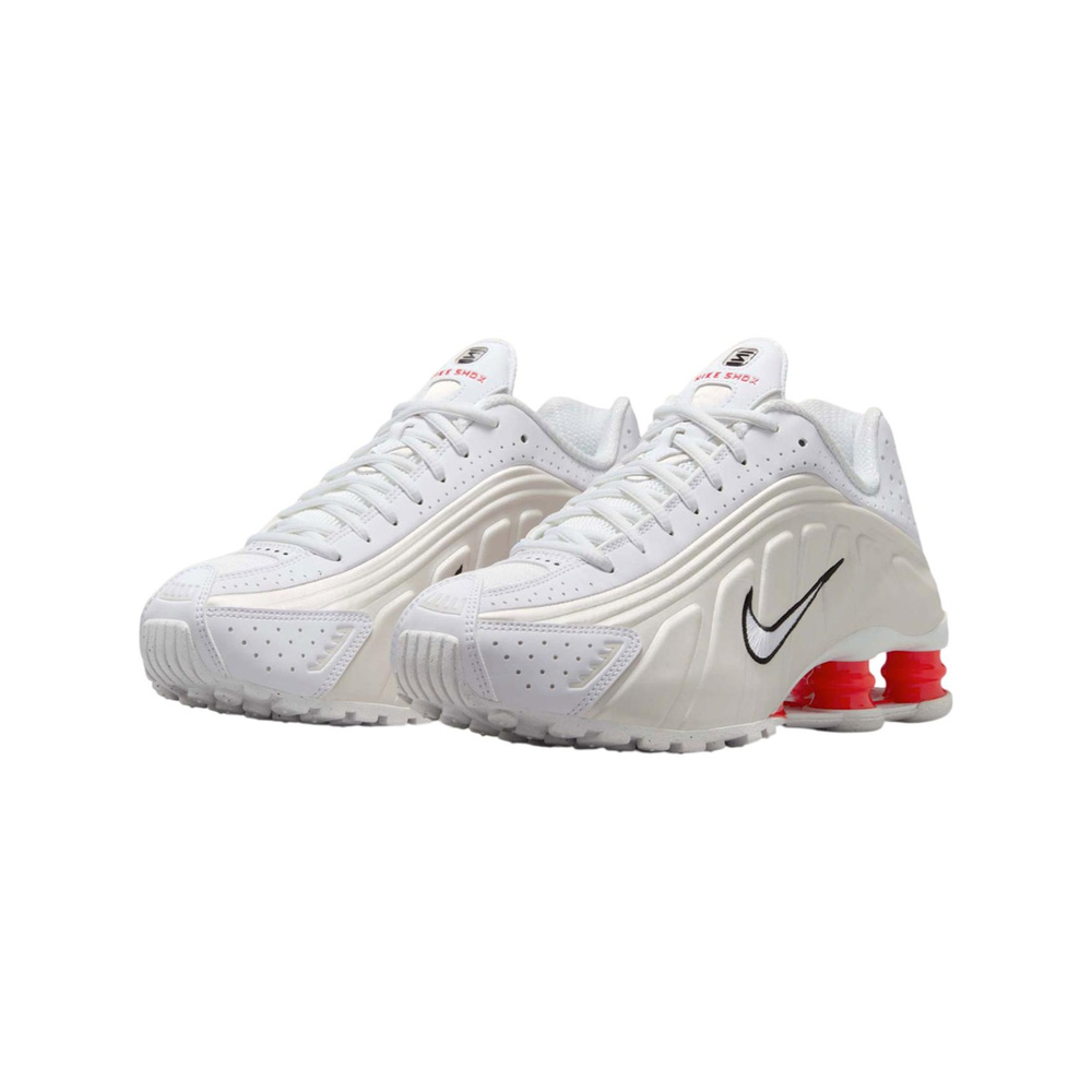 Nike Shox R4 'White / Phantom / Picante Red / White' Женские