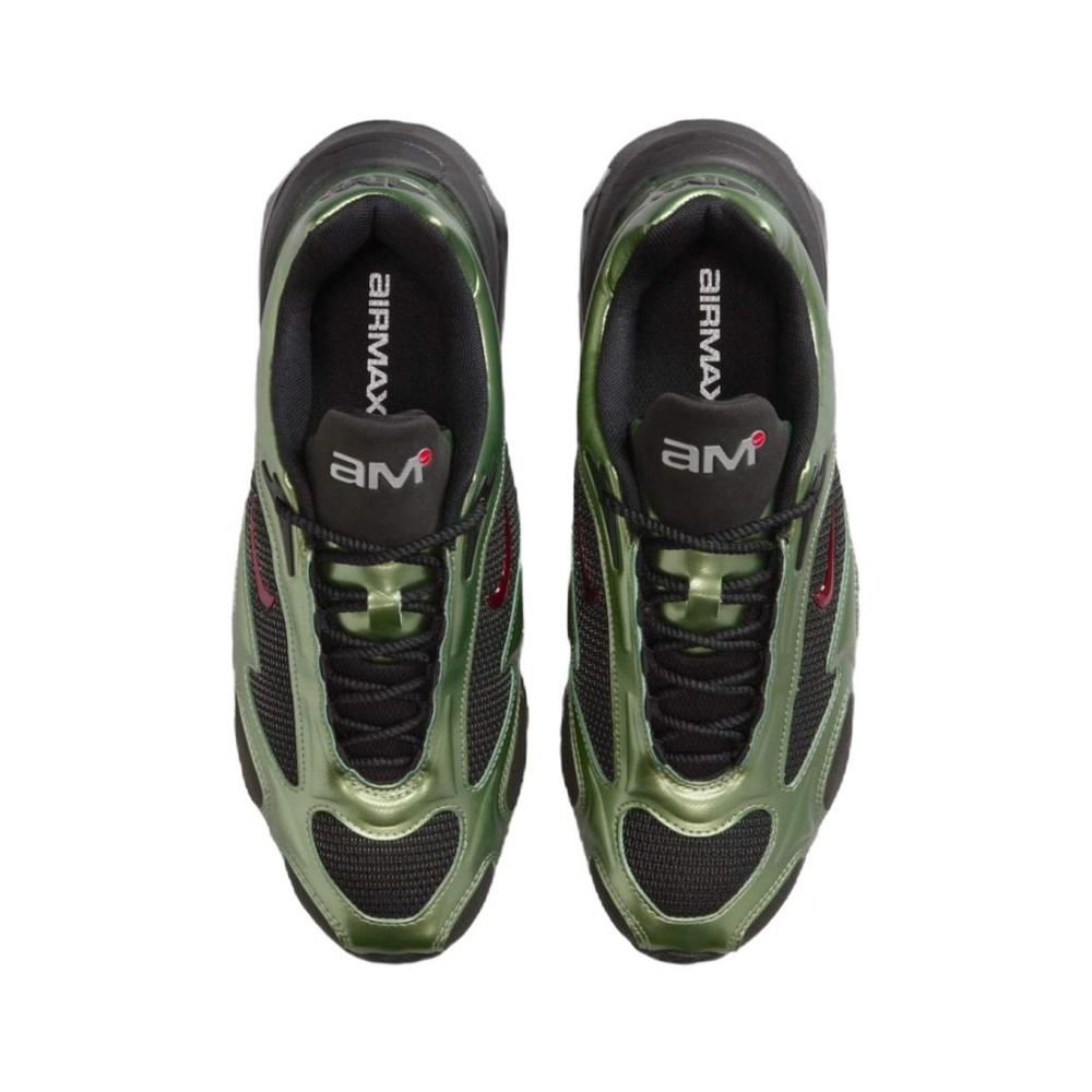 Nike Air Max Muse 'Black / Oil Green / Metallic Silver / University Red' Женские