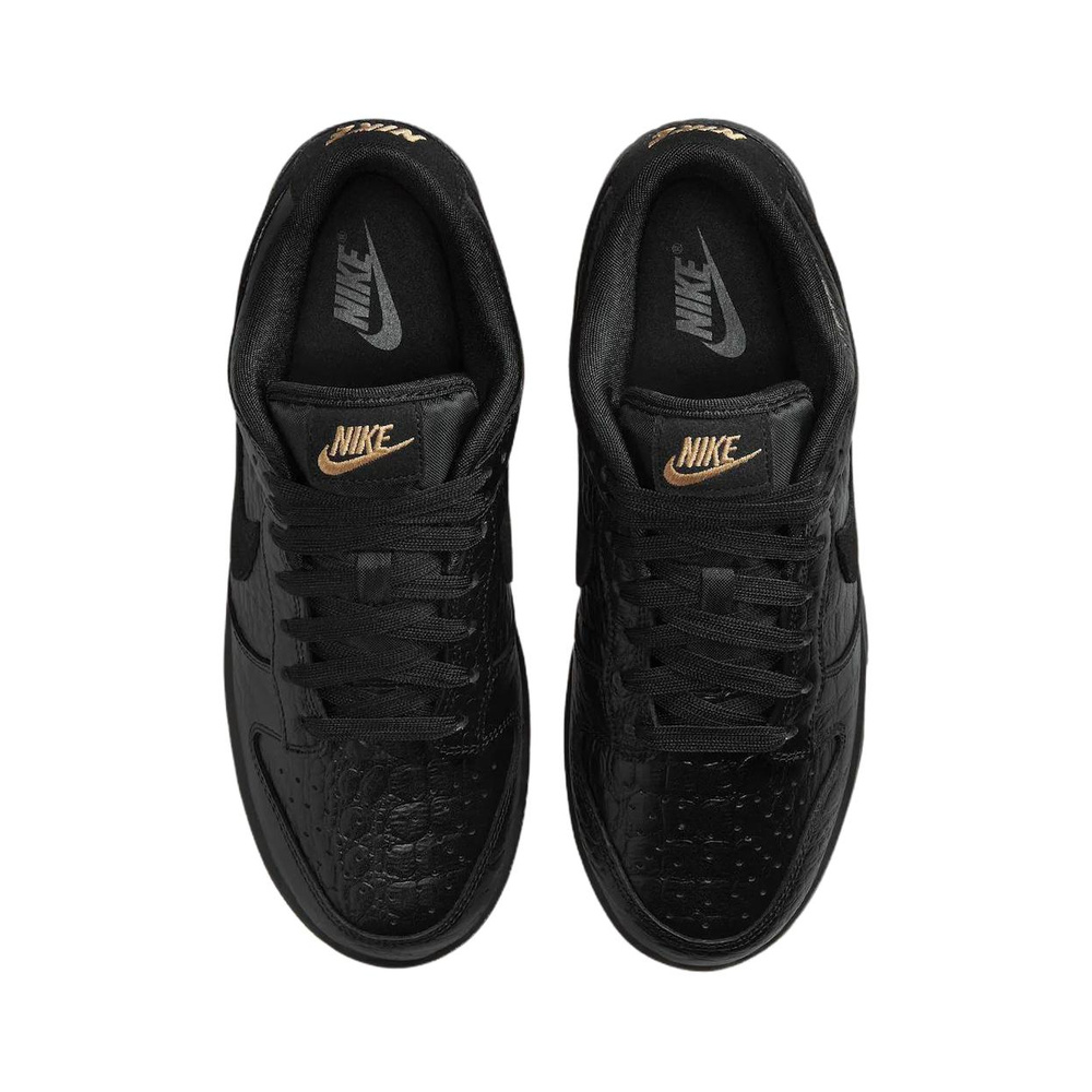 Nike Dunk 'Black / Metallic Gold / Off Noir / Black' Женские