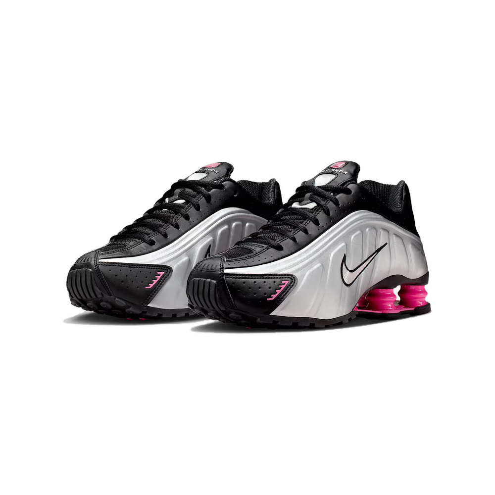Nike Shox R4 'Black / Pinksicle / Metallic Silver' Женские
