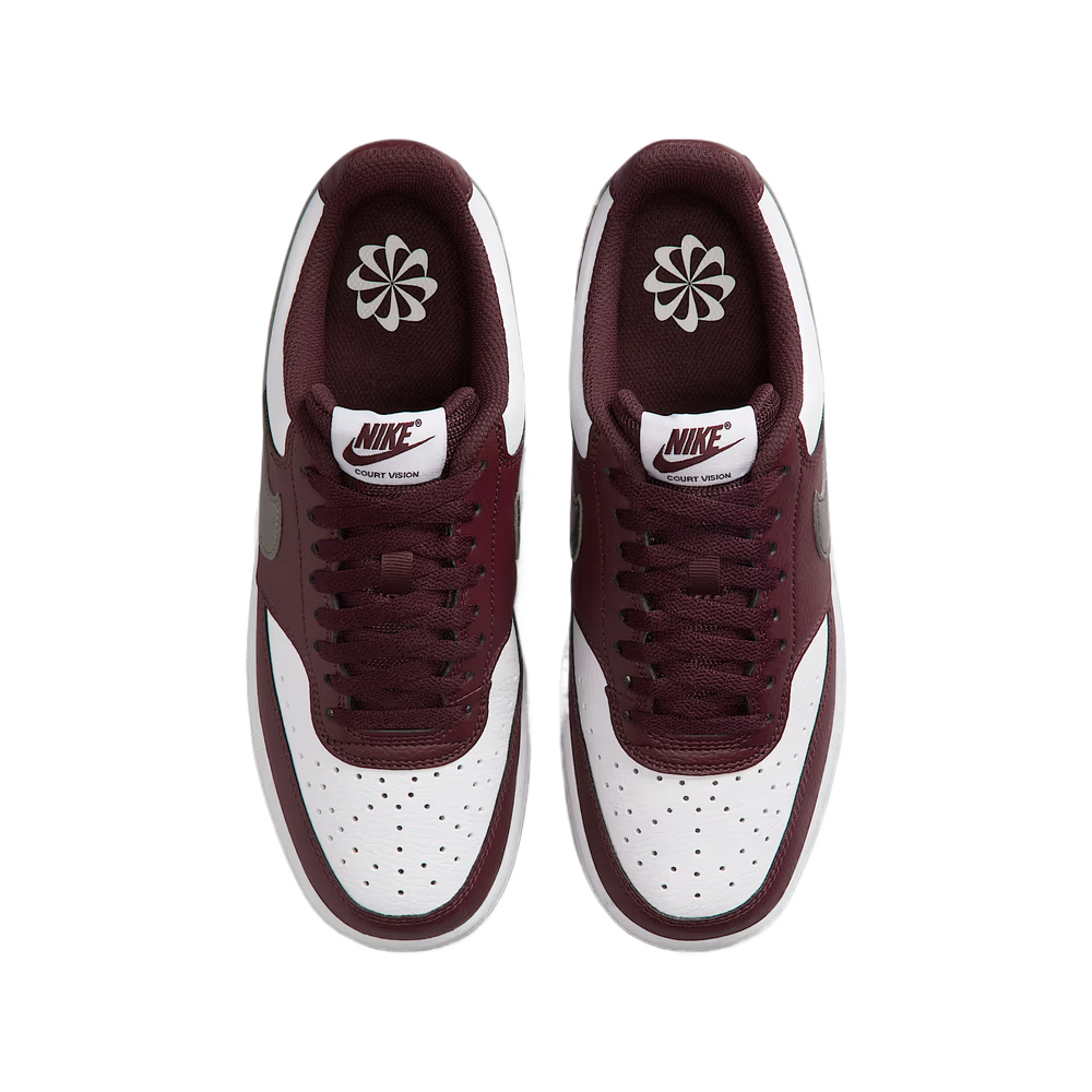 Nike Court Vision 'White / Bright Burgundy Red / Grey' Женские
